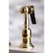Kingston Brass KS3272AXBS Restoration 8" Bridge Kitchen Faucet W/Sprayer, Brass KS3272AXBS - alternate 6